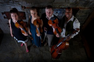 Apple Hill String Quartet in concert barn