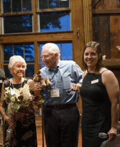 2023 AH Community Service Award recipients, John & Jean Hoffman with AH Board President, Molly McCarthy.
